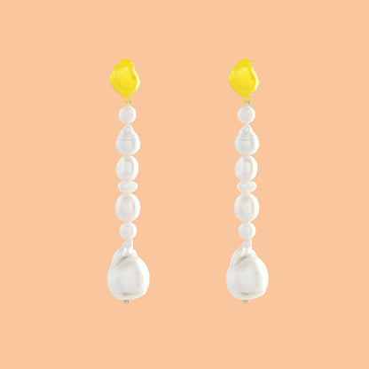 Mishappened Pearl Earrings