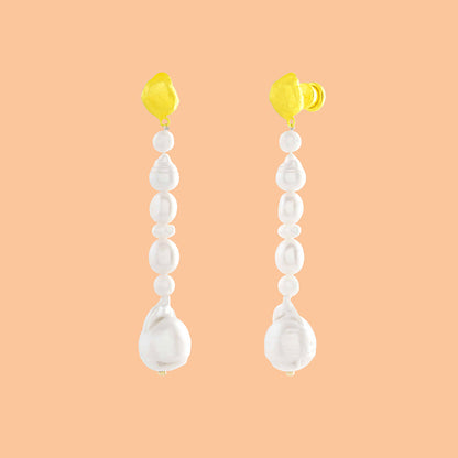 Mishappened Pearl Earrings