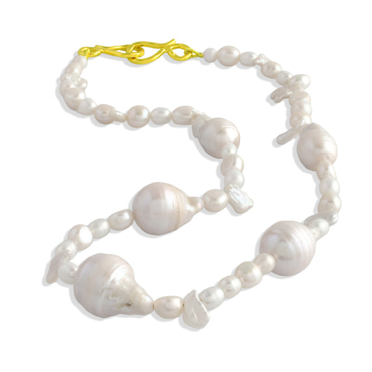 Pearl Nebula Cloud Necklace