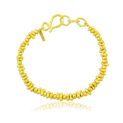 Molten Amorphous Bead Anklet