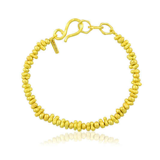 Molten Amorphous Bead Anklet