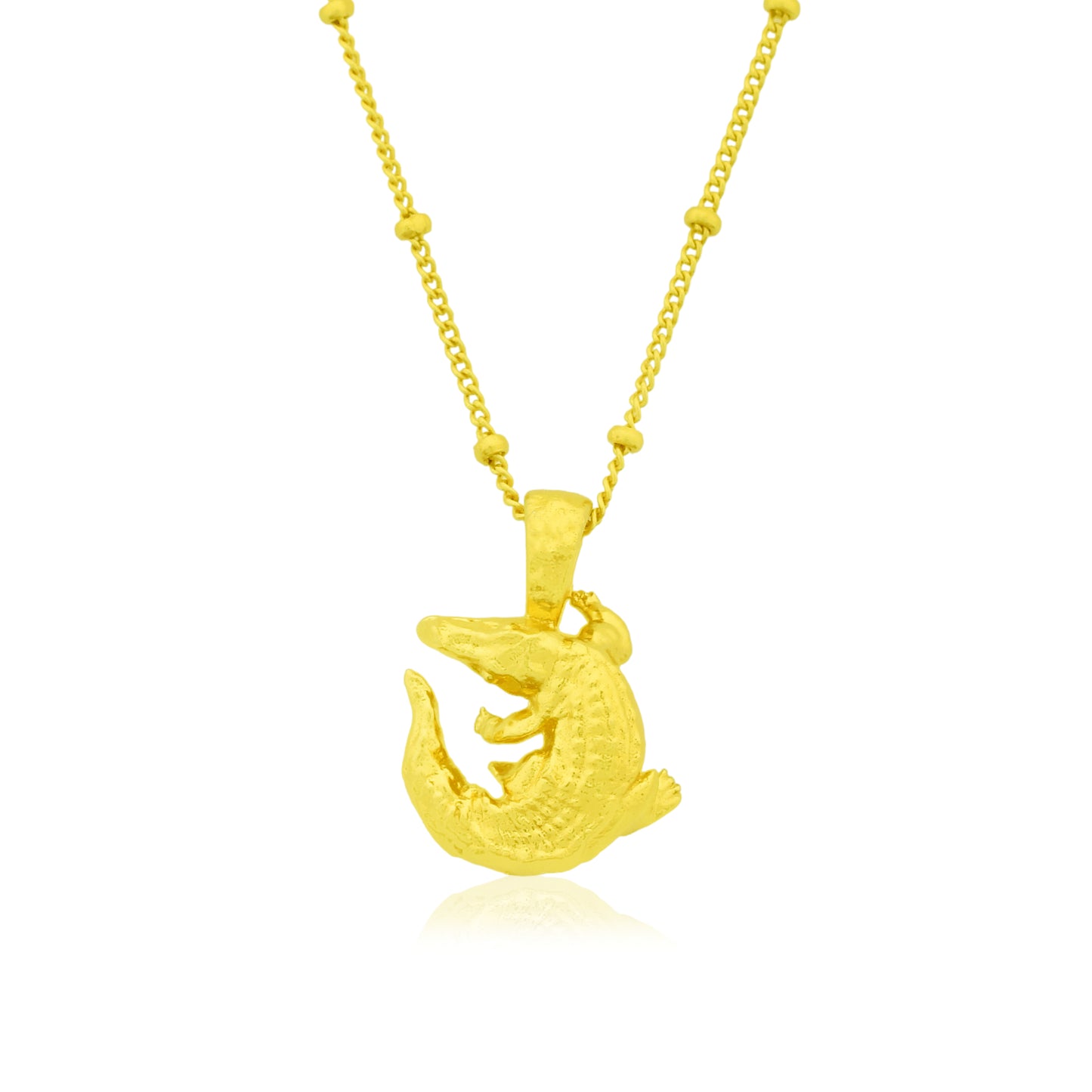 Miniature Alligator Chain Necklace