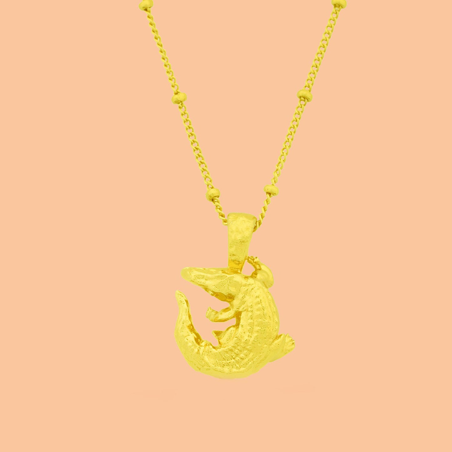 Miniature Alligator Chain Necklace