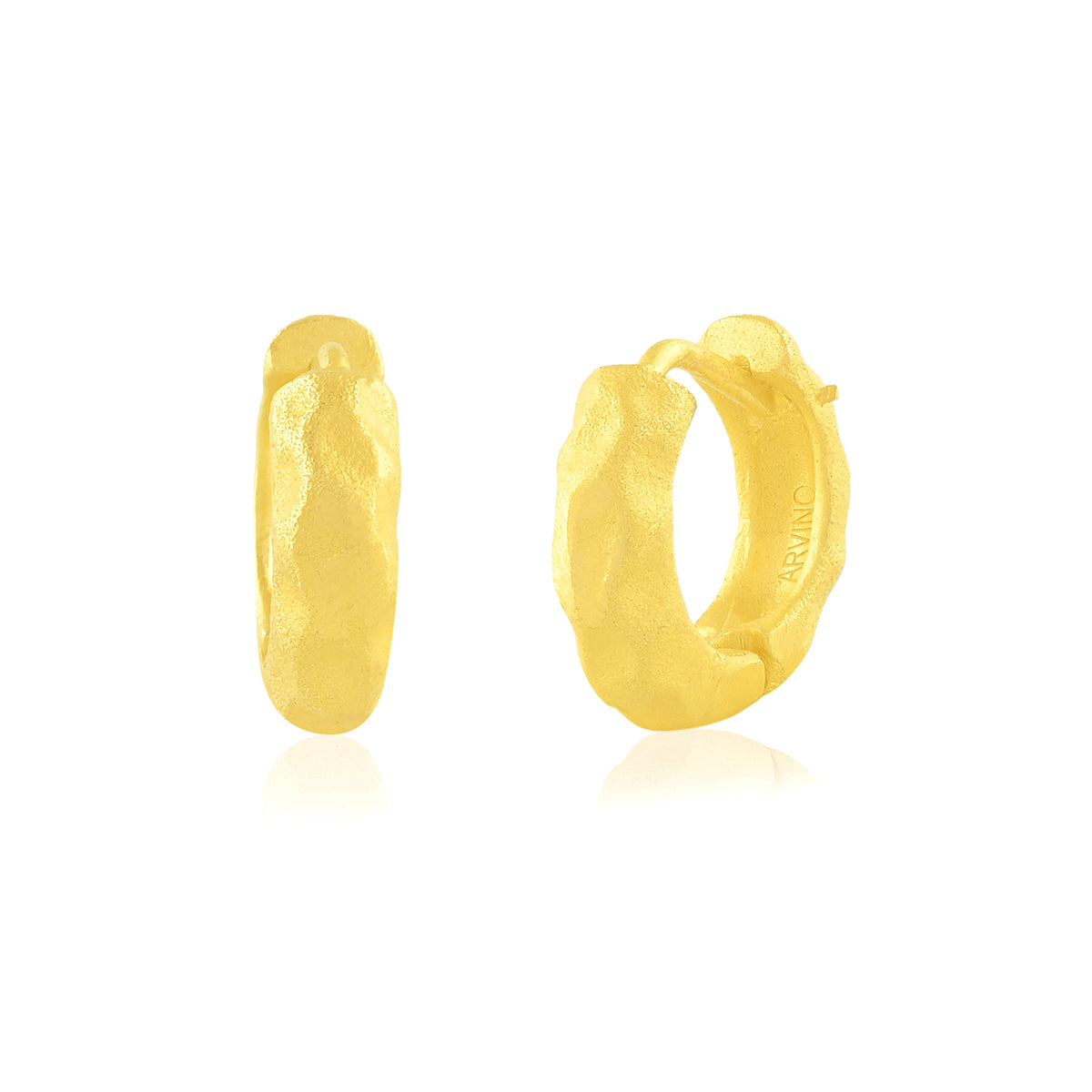 Speckled Huggie Earrings