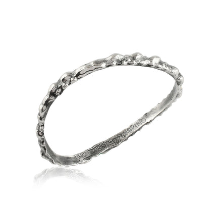 Rocky Outmodeled Bangle Oxidised