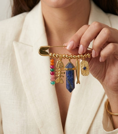 Celestial Prism Charm Pin Brooch