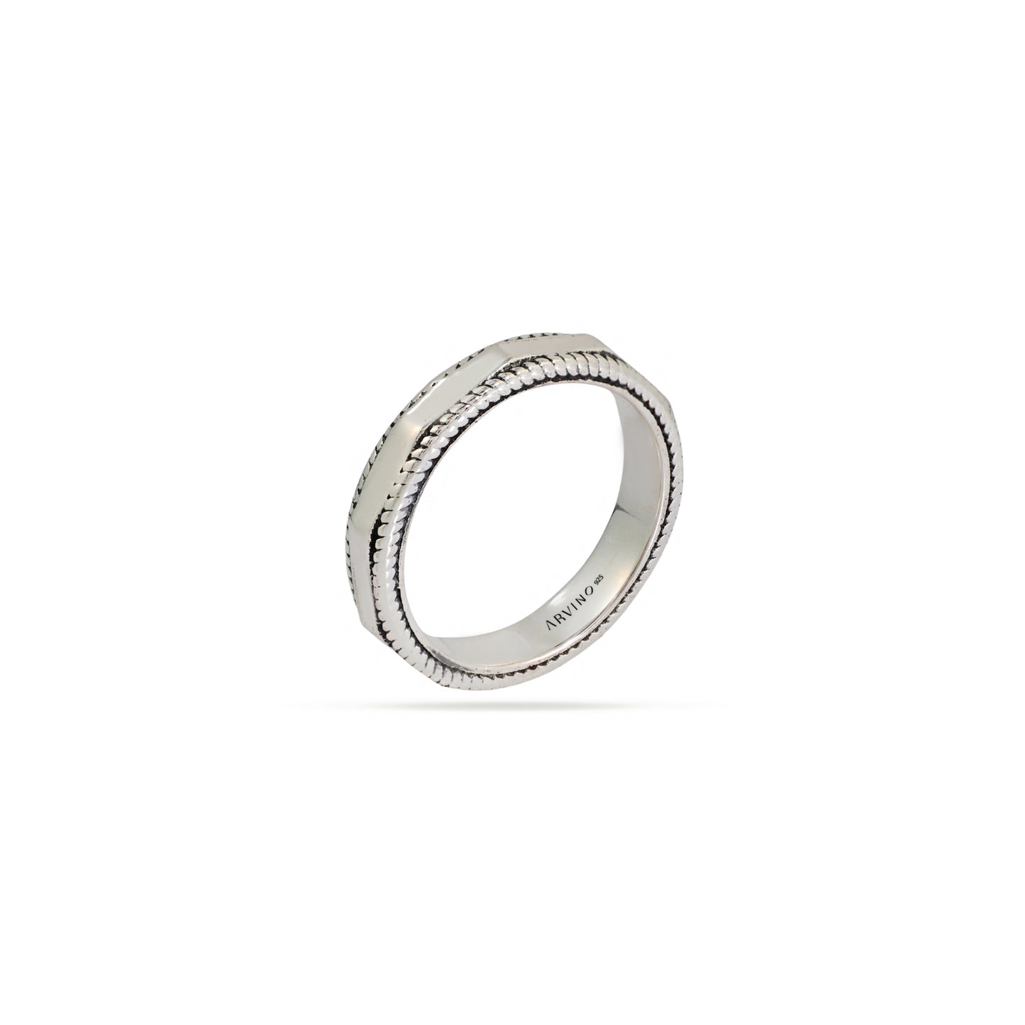 Braided Hexa 92.5 Sterling Silver Men’s Band