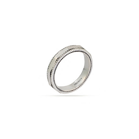 Braided Hexa 92.5 Sterling Silver Men’s Band