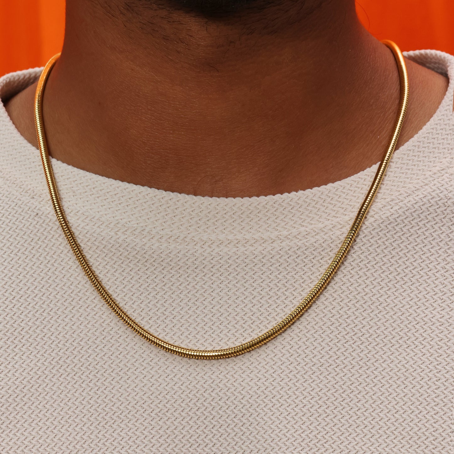 Gold Coil Men's Chain Slim