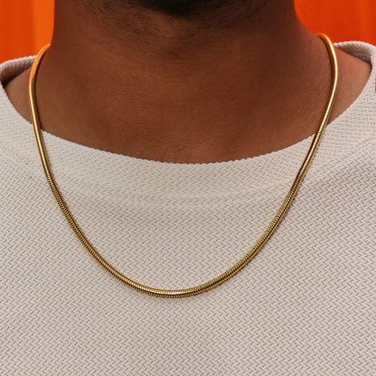 Gold Coil Men's Chain Slim