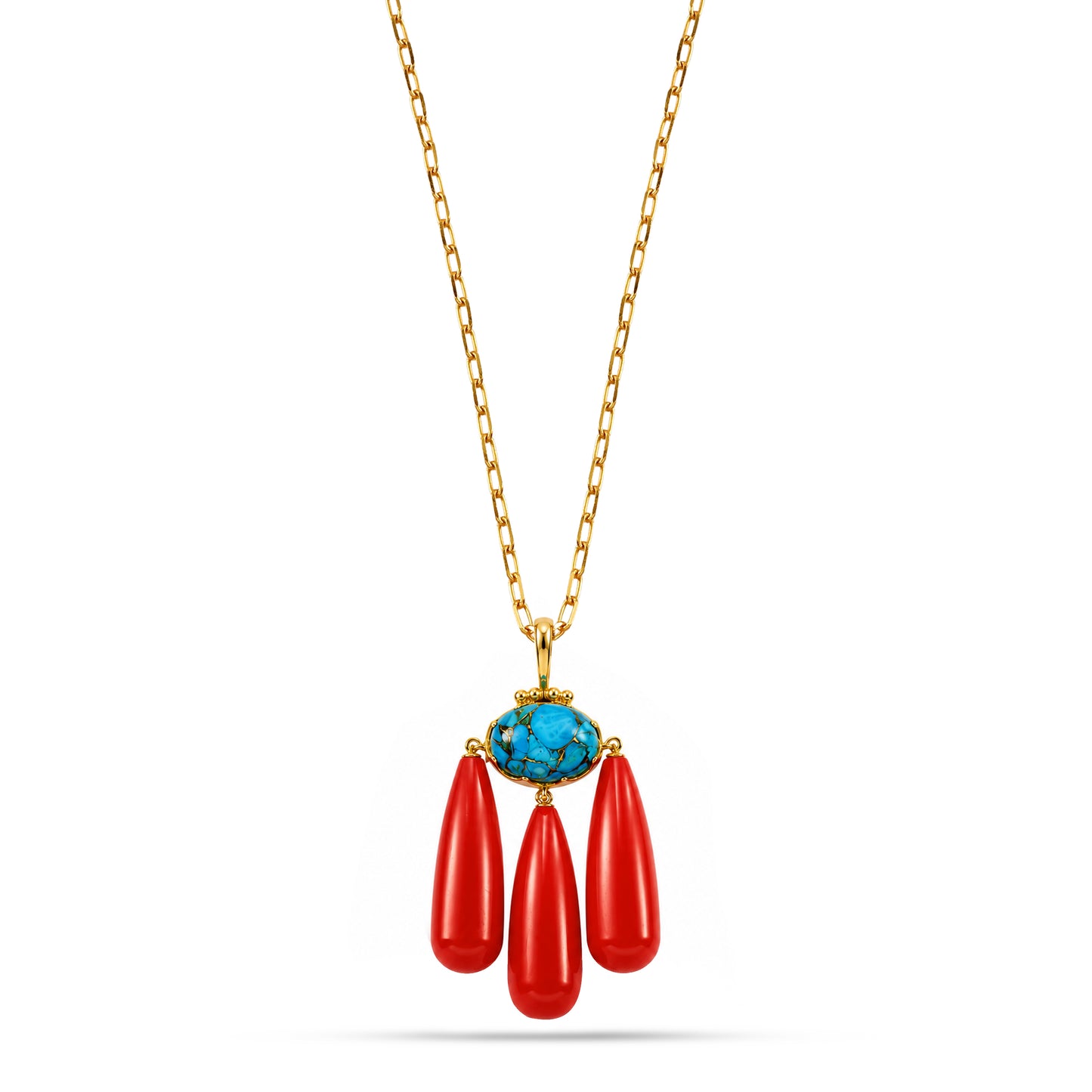 Red Beach Coral Cascade
Necklace