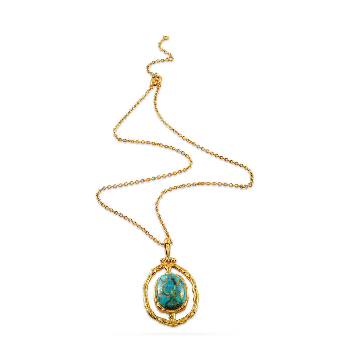 Celestial Turquoise Pendant Necklace