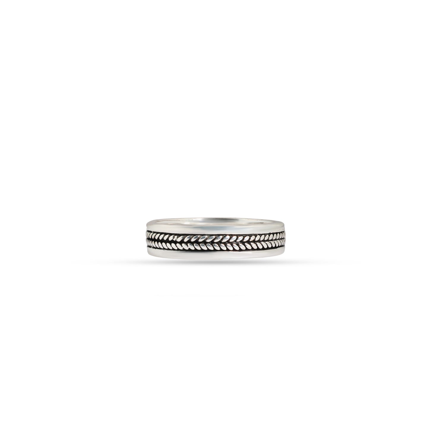 Classic Wheat 92.5 Sterling Silver Men’s Band