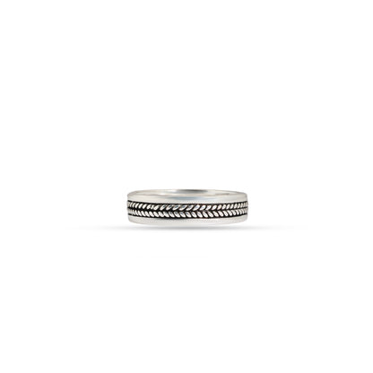 Classic Wheat 92.5 Sterling Silver Men’s Band