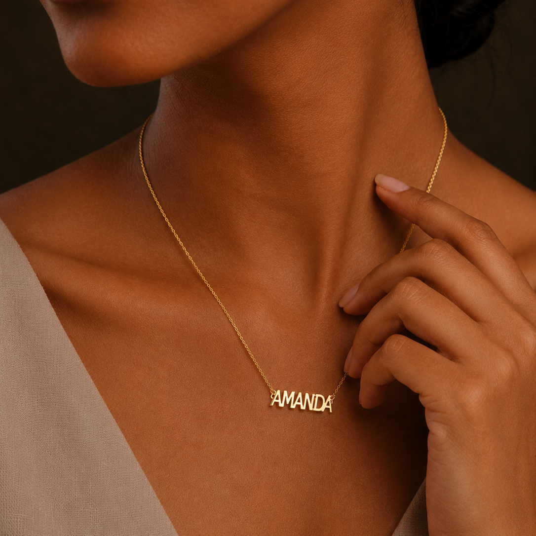 Personalised True Reflection Necklace in 925 Sterling Silver