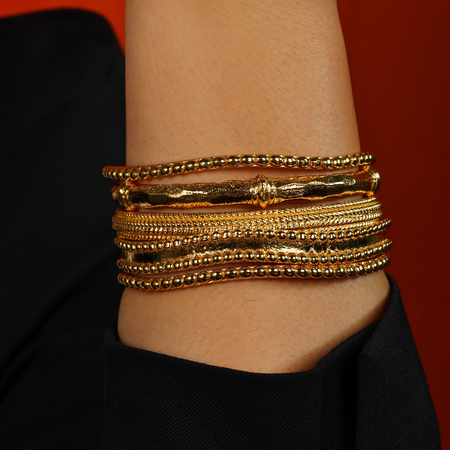 Rustic Chudi Bangle Set
