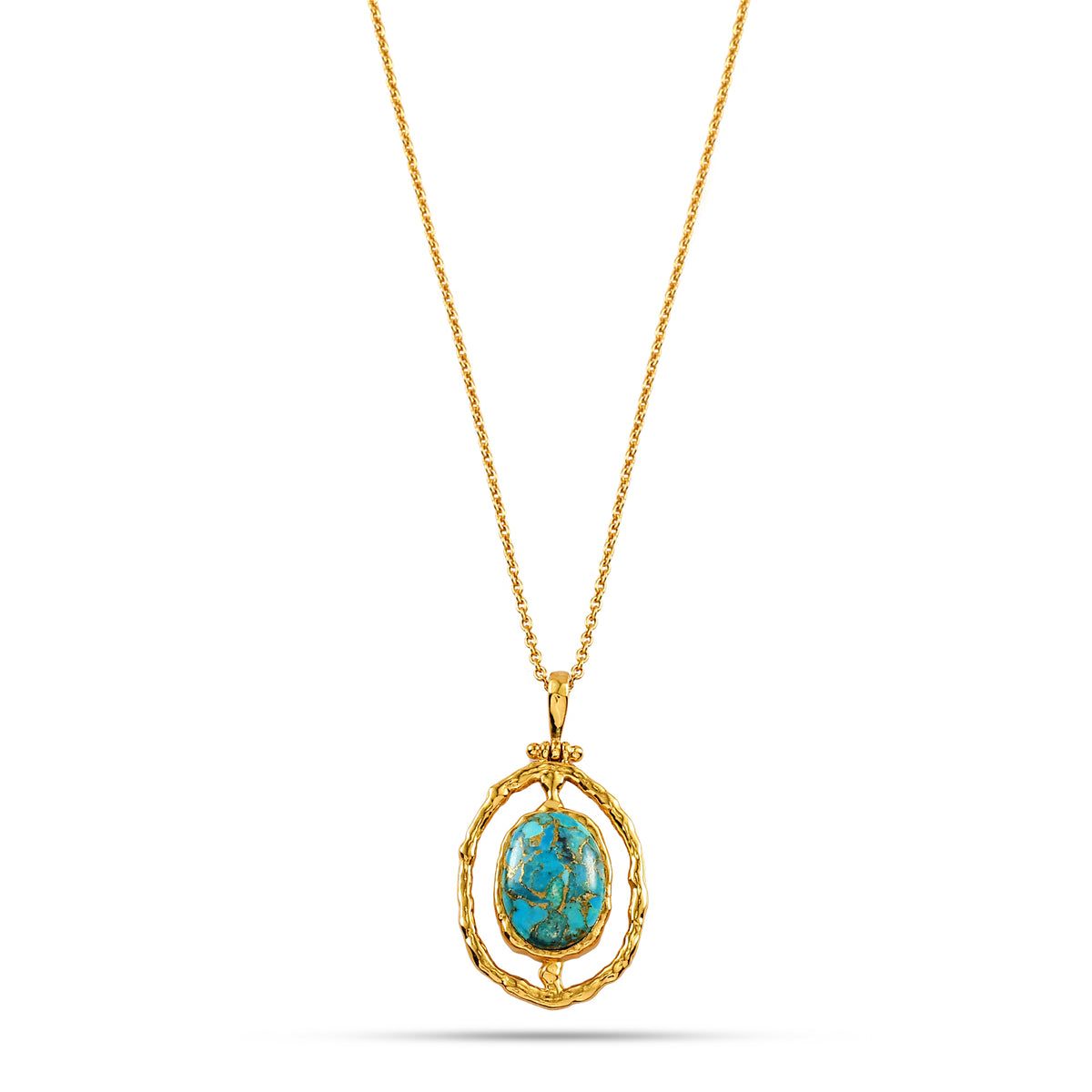 Celestial Turquoise Pendant Necklace