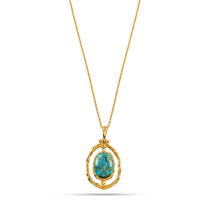 Celestial Turquoise Pendant Necklace