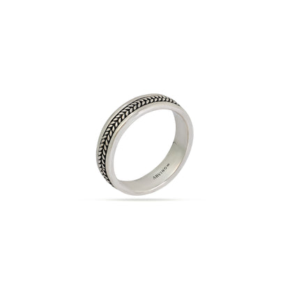 Classic Wheat 92.5 Sterling Silver Men’s Band