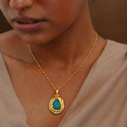 Turquoise Mineral Necklace