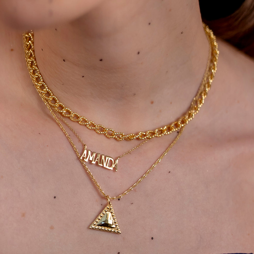 Pyramid of Memories Necklace