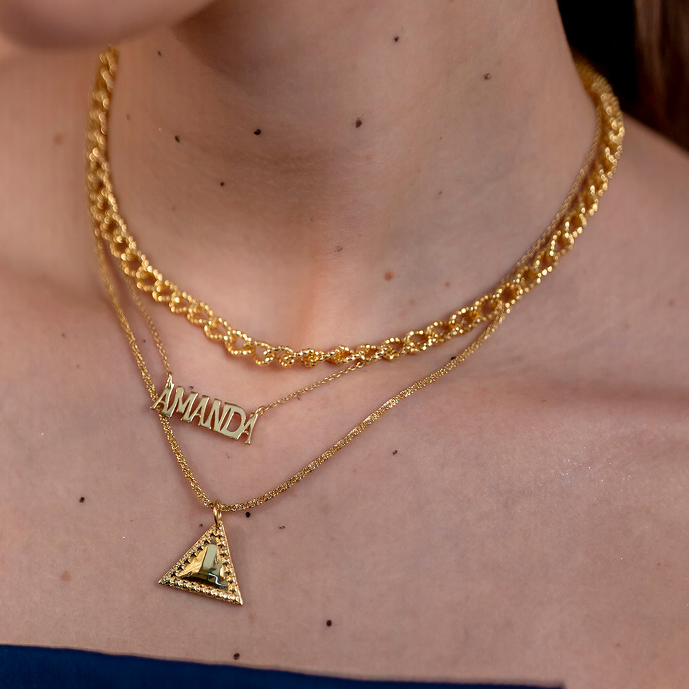 Pyramid of Memories Necklace