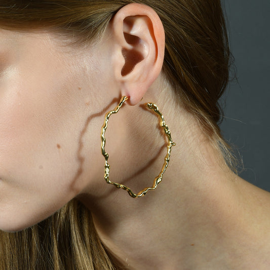 Liquid Luster Hoops