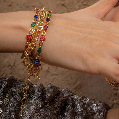 Multihued Crescendo Bracelet