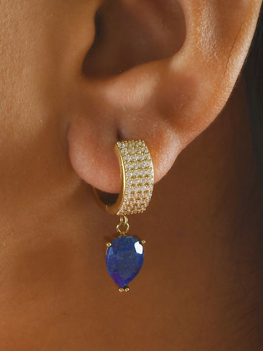 Celestial Lapis Huggies