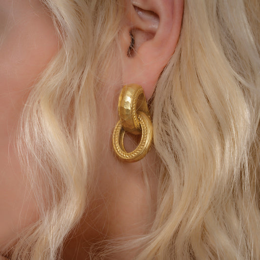 Twisted Rope Interloop Earrings