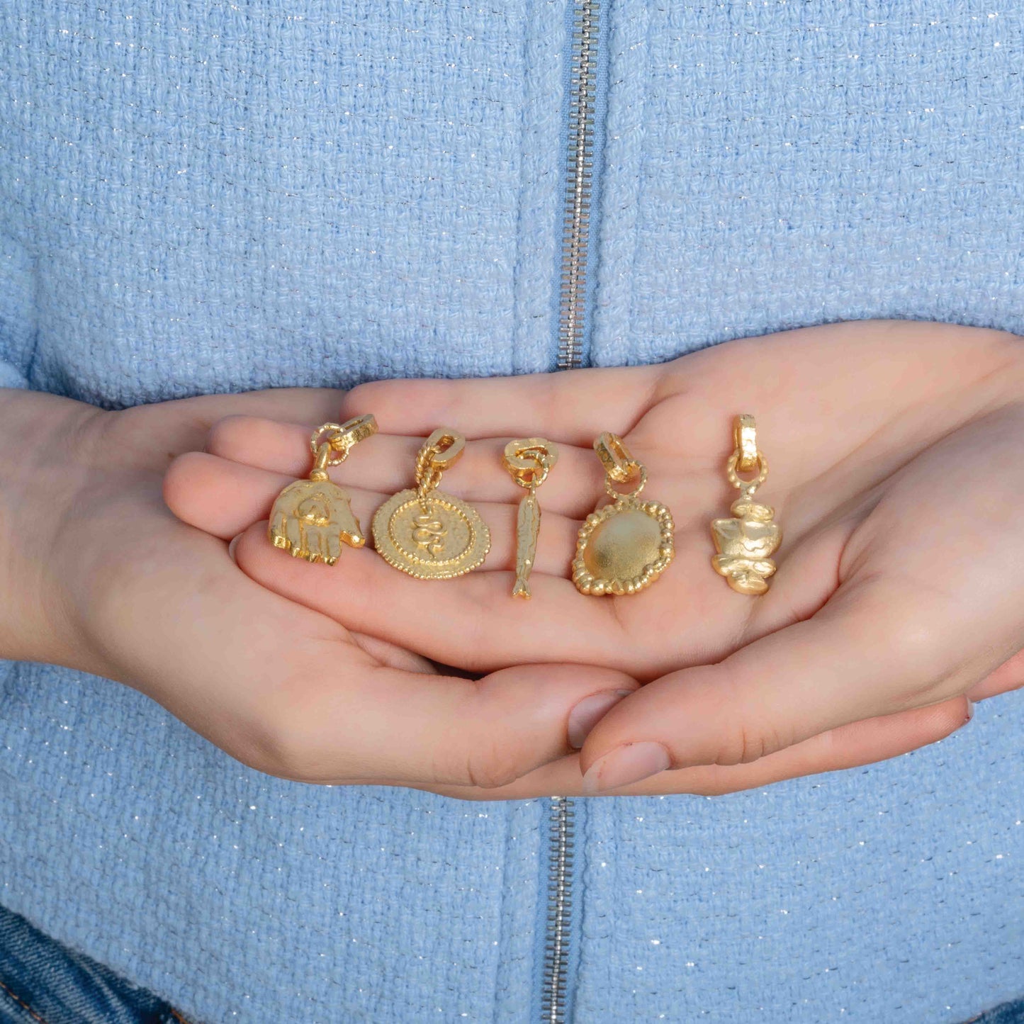 Granulated Heart Charm