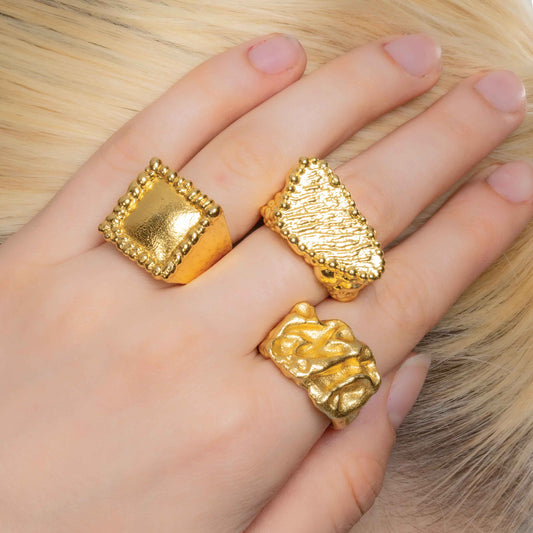 Textured Signet Ring