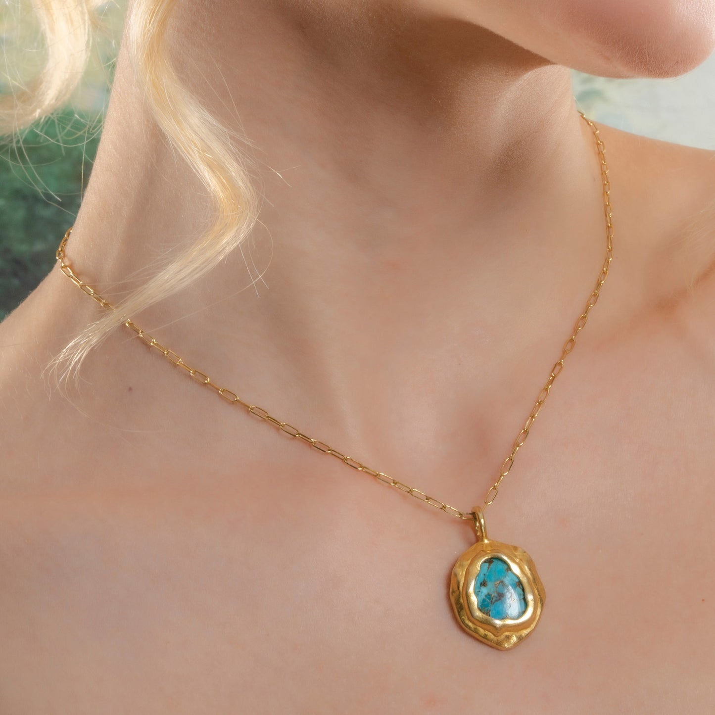 Turquoise Mineral Necklace