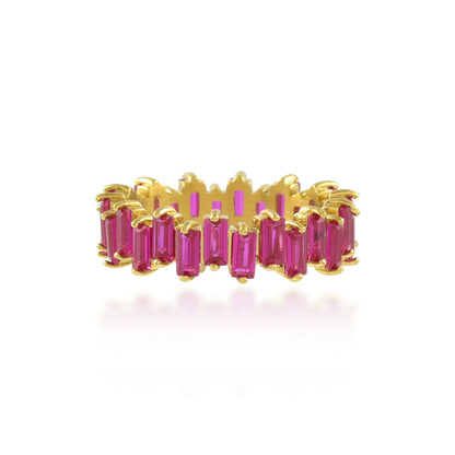 Pink Zircon Eternity Ring