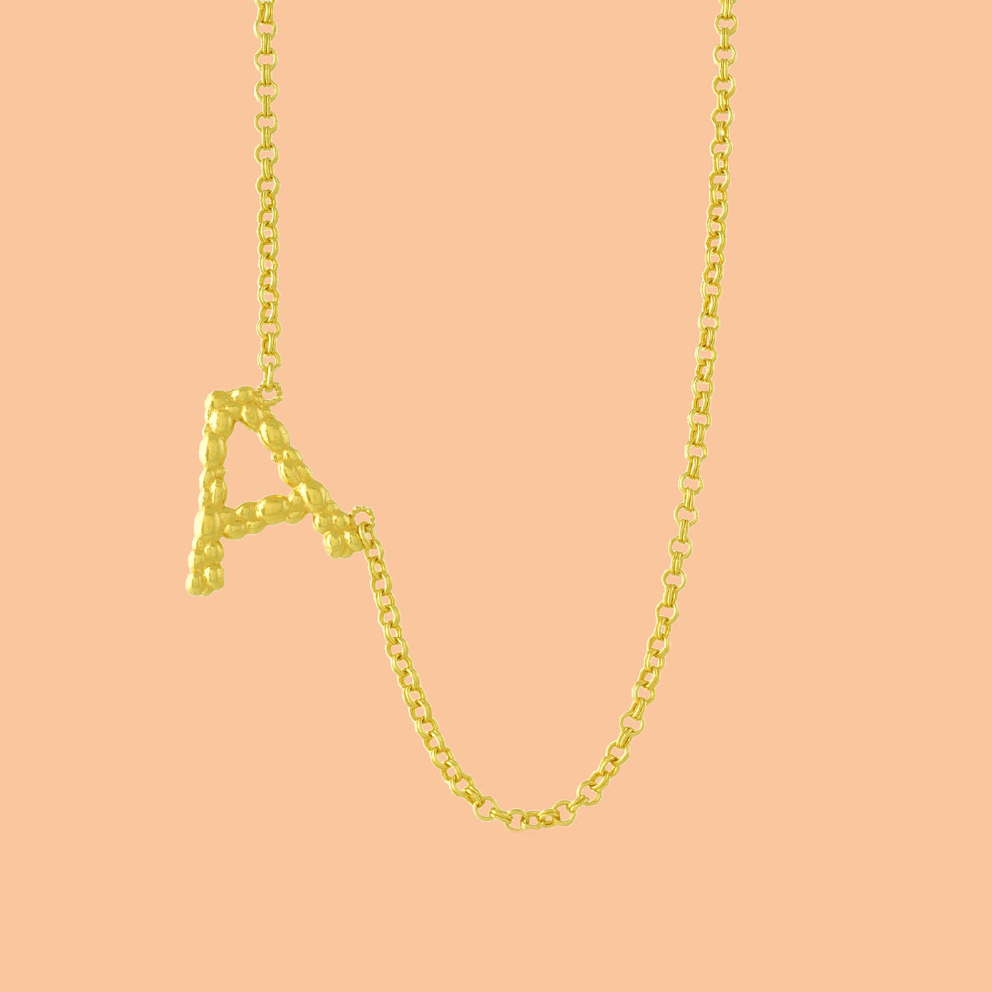 Initial Chain Monogram Necklace