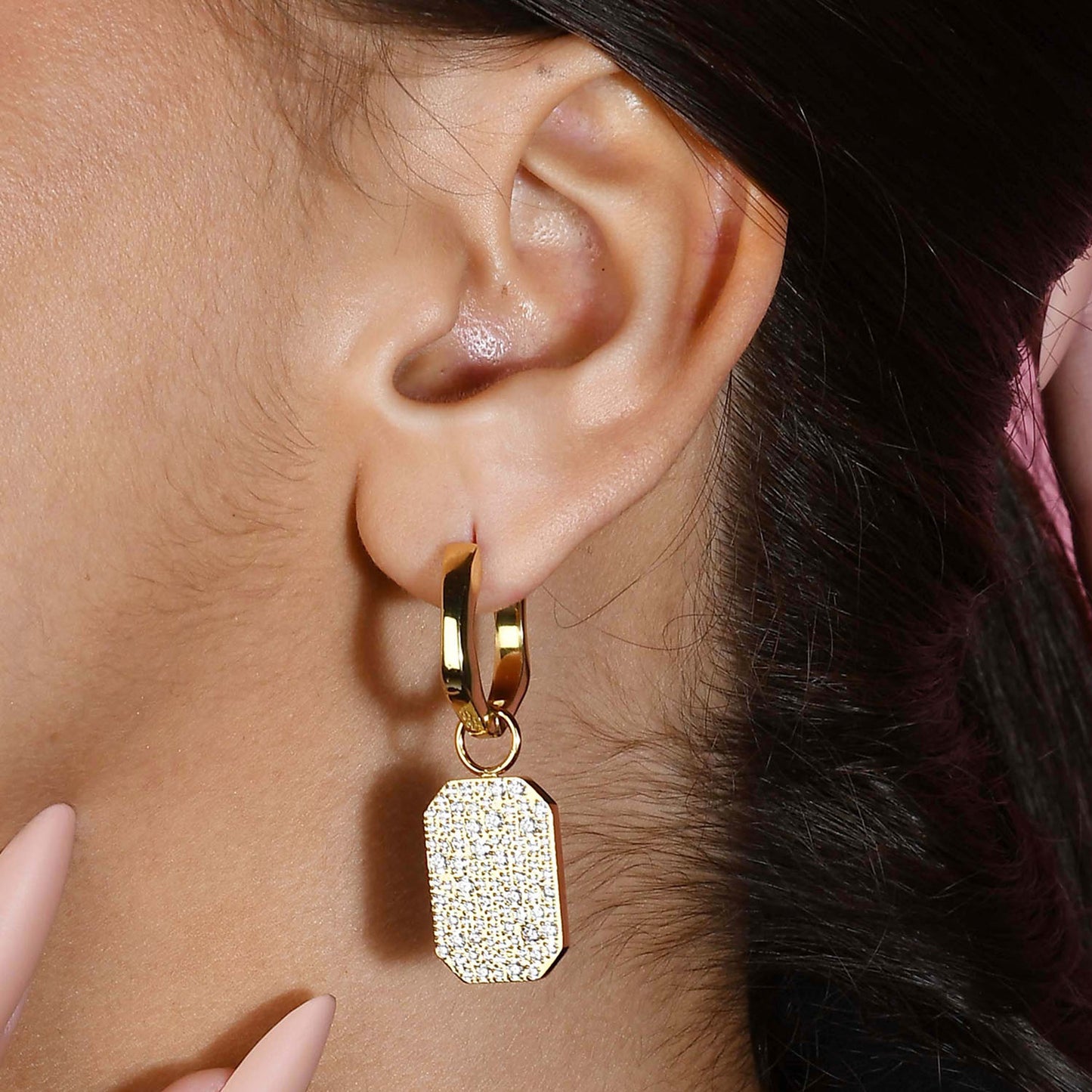 Crystal Bullion Finery Earrings