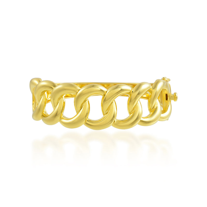 Link Chain Bangle (Water Resistance Premium Plating)