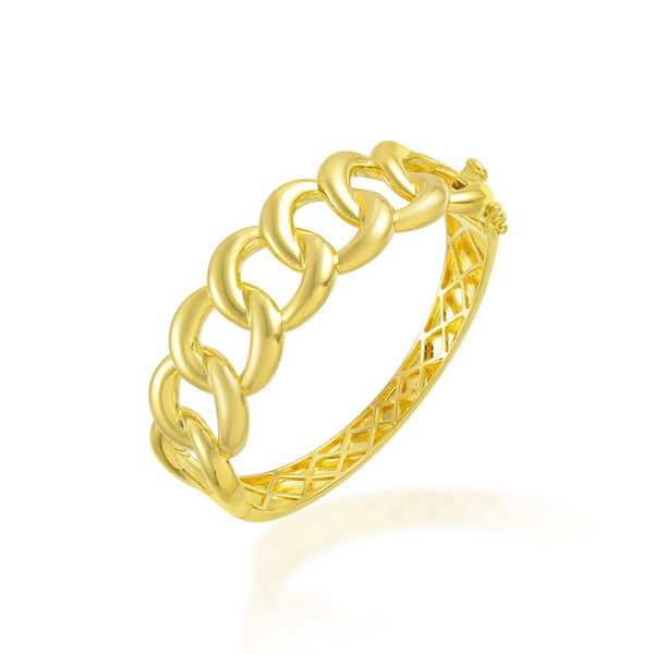 Link Chain Bangle (Water Resistance Premium Plating)