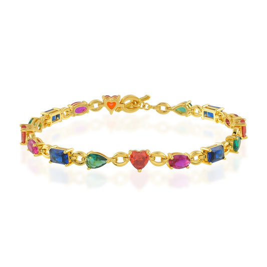 Multihued Crescendo Bracelet