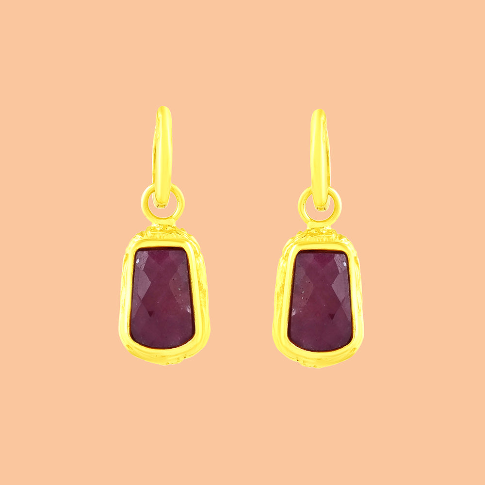 Ruby Reflections Earrings