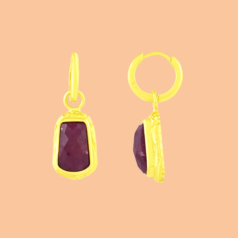 Ruby Reflections Earrings