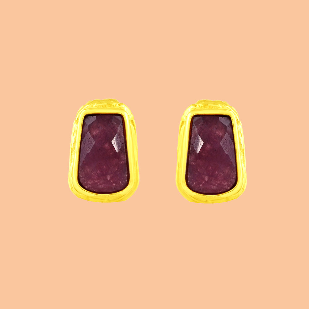 Ruby Reflections Studs