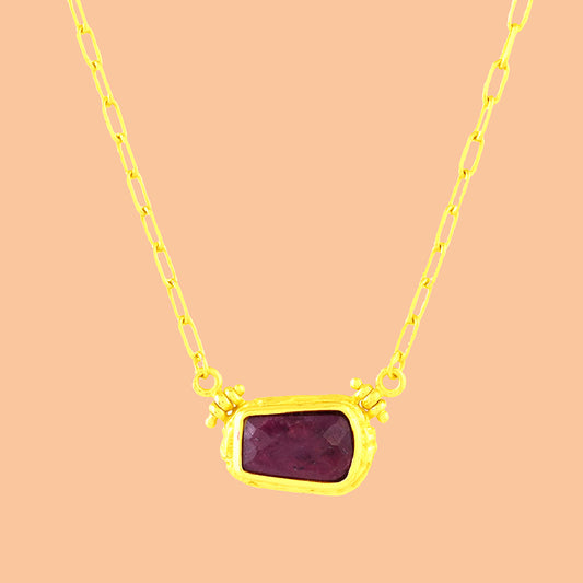 Ruby Reflections Necklace