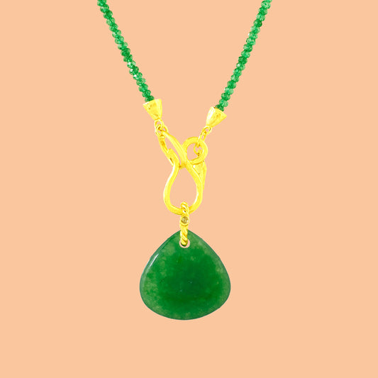 Forest Jewel Drop Necklace