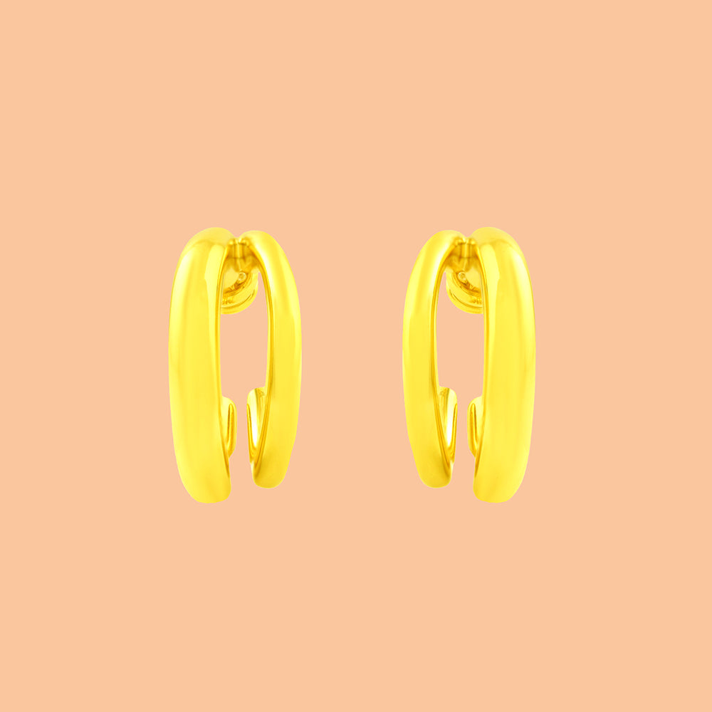 Golden Gleam Hoops