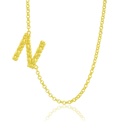 Initial Chain Monogram Necklace