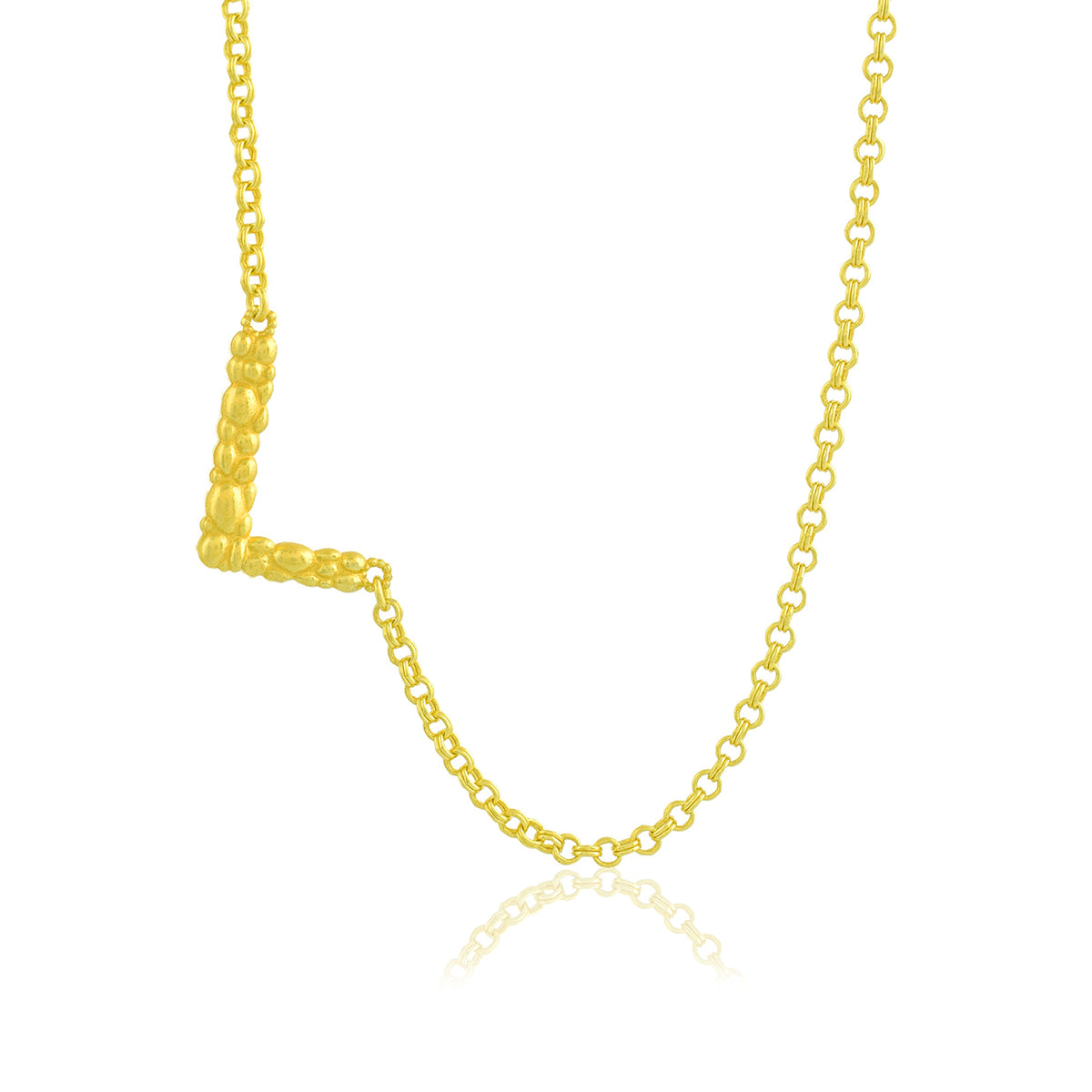 Initial Chain Monogram Necklace