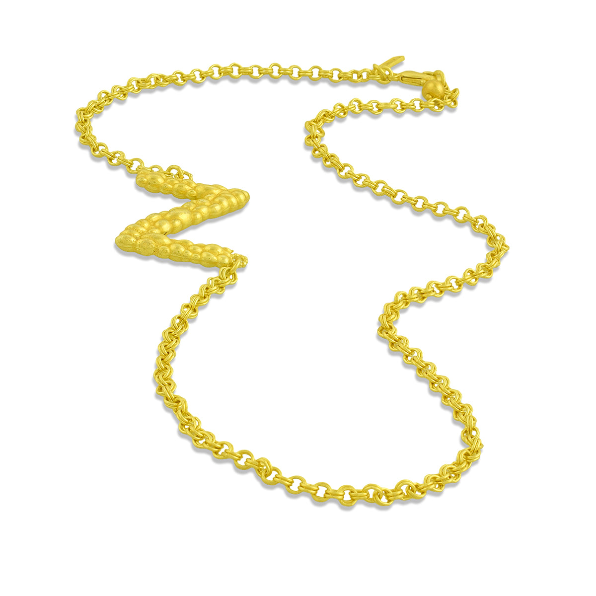 Initial Chain Monogram Necklace