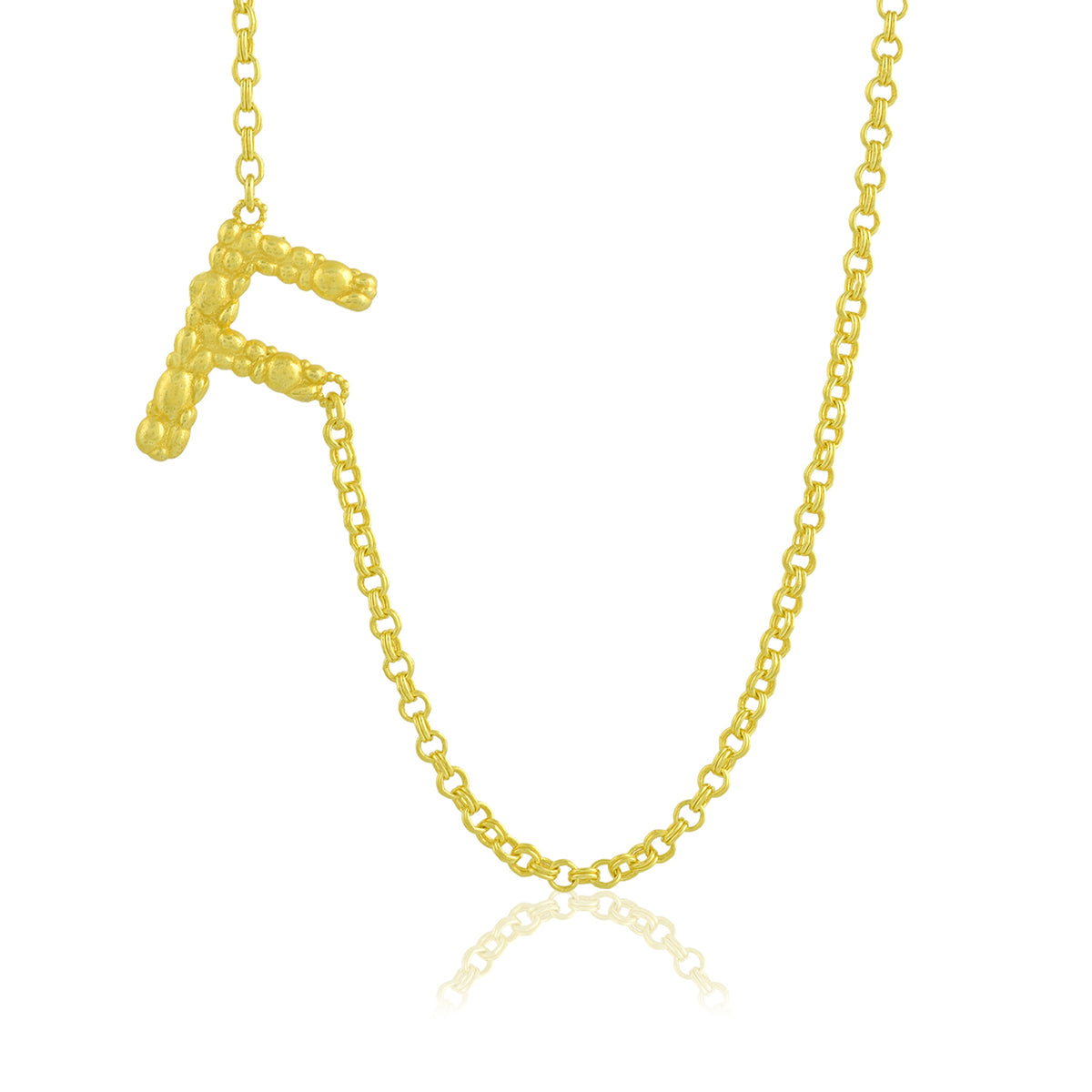 Initial Chain Monogram Necklace