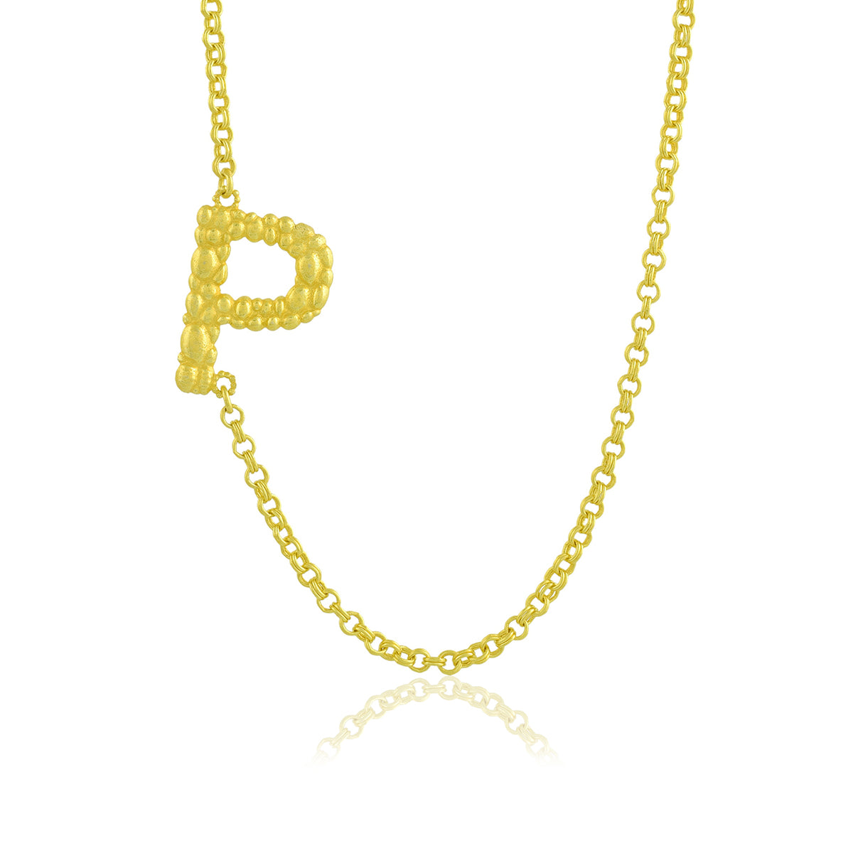 Initial Chain Monogram Necklace
